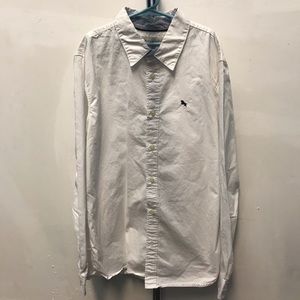 H&M Logg White Cotton Button Down Shirt - Size 14
